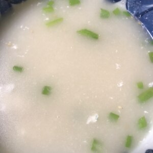 生姜香る❤エノキとふわふわ卵の白湯スープ❤